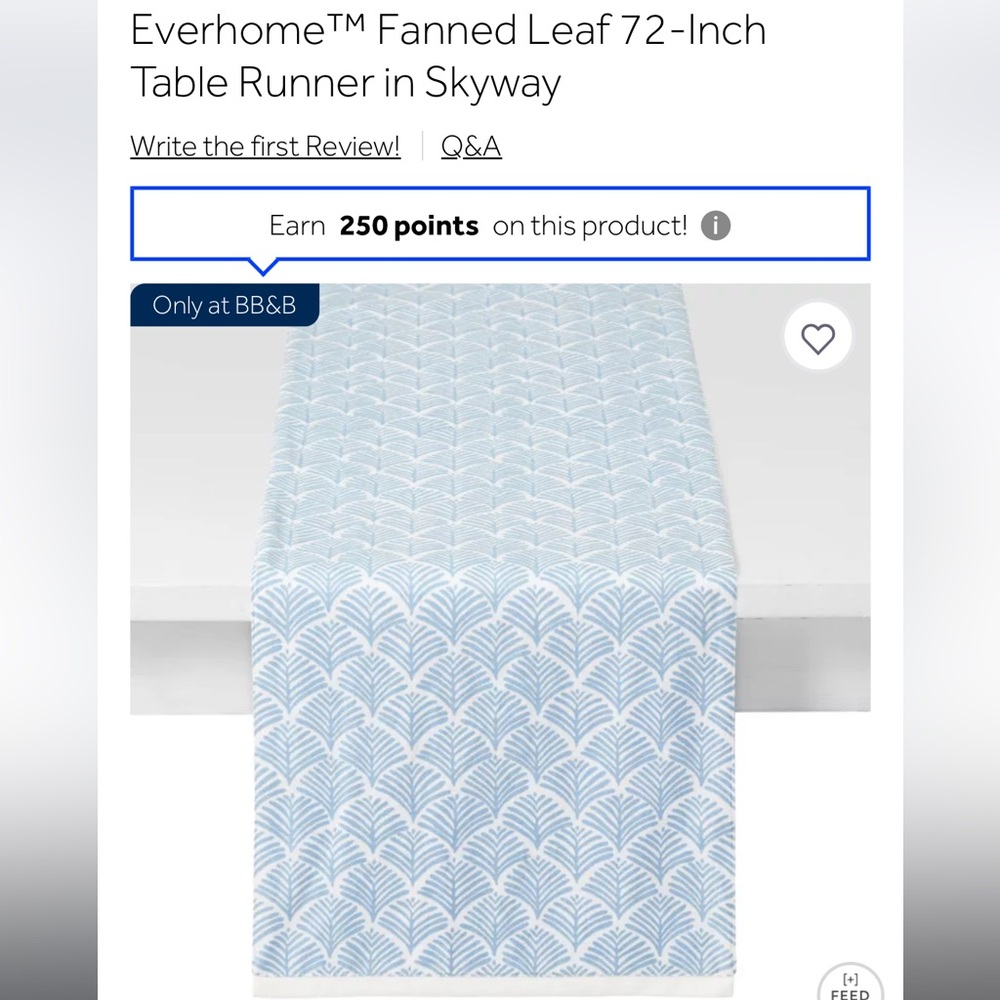 NWT- Table runner
